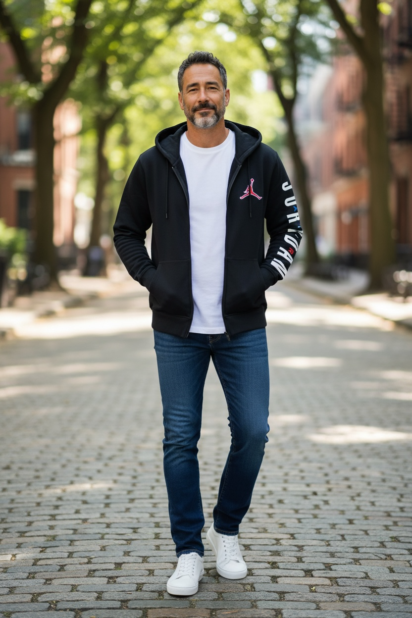 🧥 Chaqueta Deportiva Urbana jordan con Capucha – Estilo Premium