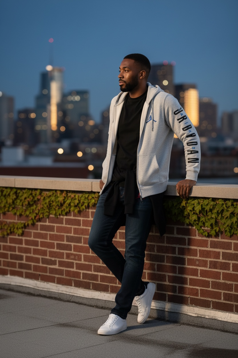 🧥 Chaqueta Deportiva Urbana jordan con Capucha – Estilo Premium