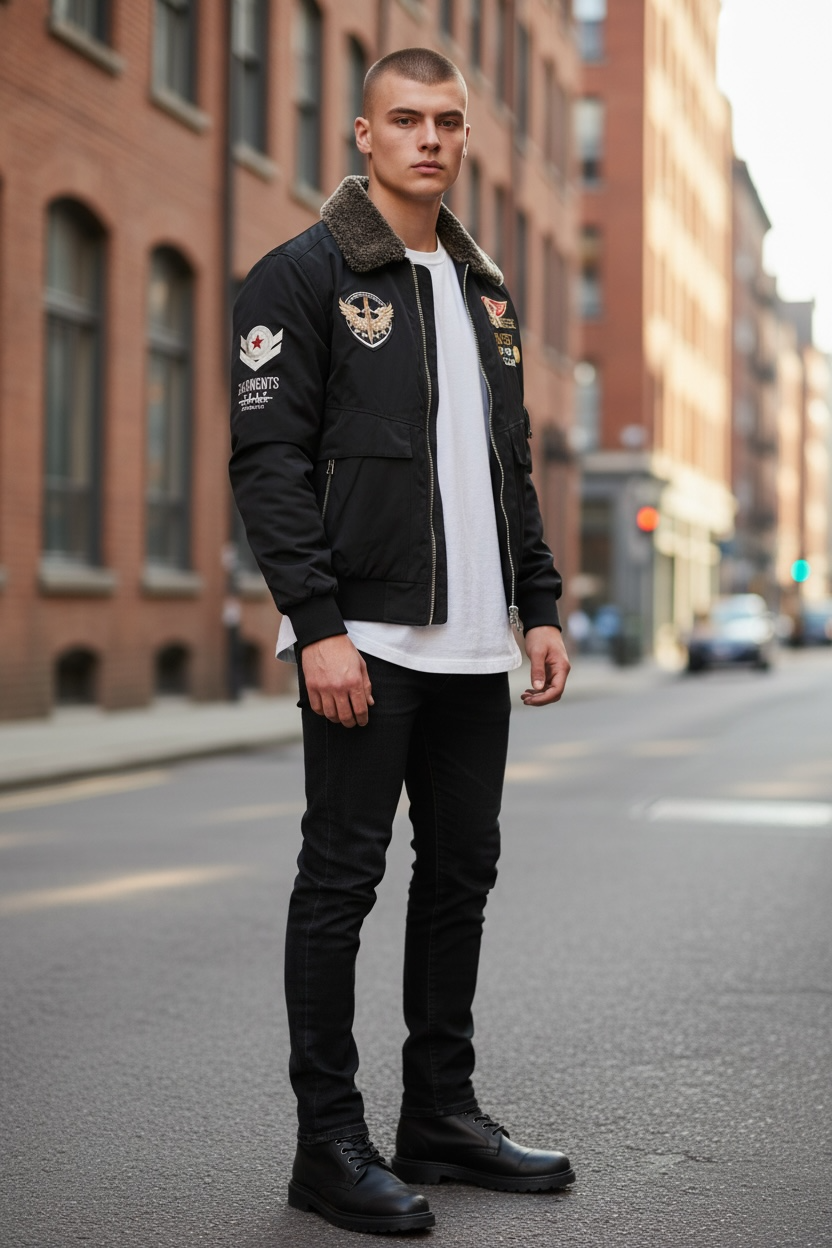 CHAQUETA BOMBER AVIADORA