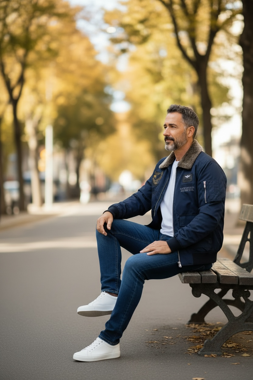 CHAQUETA BOMBER AVIADORA