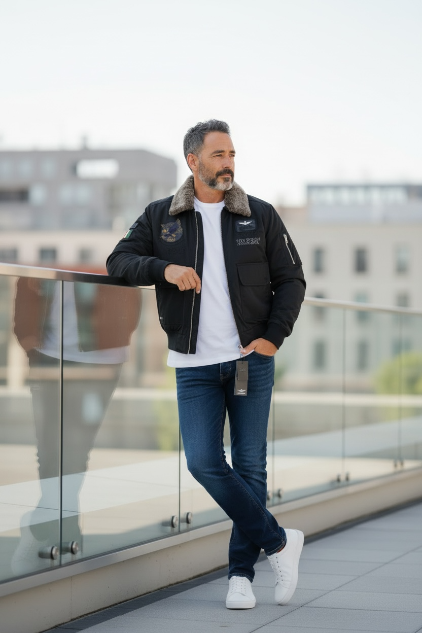 CHAQUETA BOMBER AVIADORA