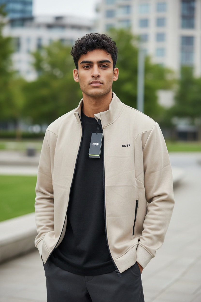 🧥 Buzo Casual Premium con Cierre Frontal hugo Boss