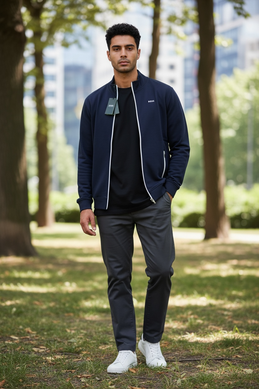🧥 Buzo Casual Premium con Cierre Frontal hugo Boss